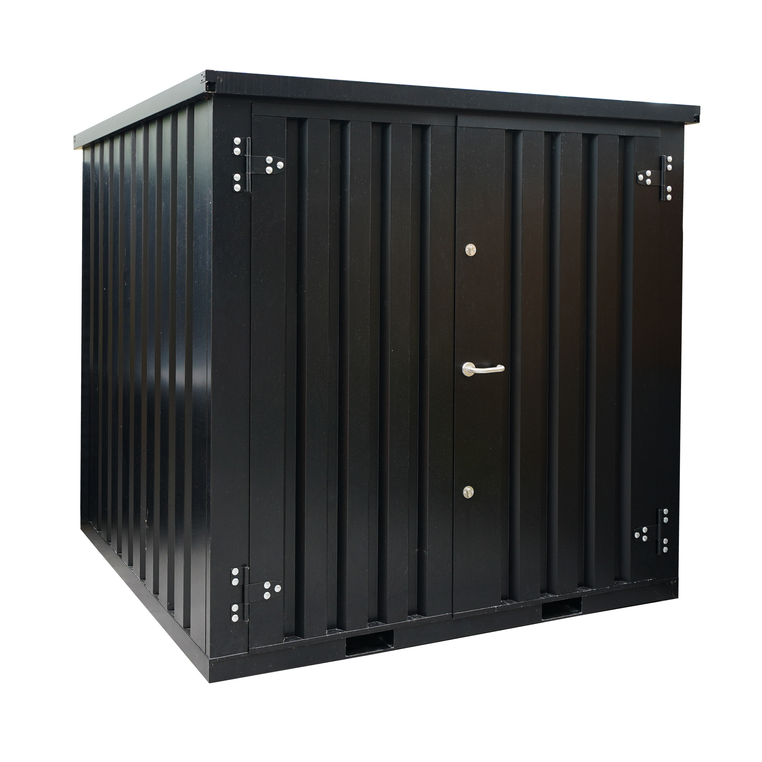 2 x 2 FOCO Container Doppeltür kurze Seite Schwarz RAL 9005 2 x 2 FOCO Container Doppeltür kurze Seite Schwarz RAL 9005