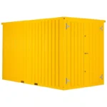 2 x 2 FOCO Container Doppeltür kurze Seite Zinkgelb RAL 1018