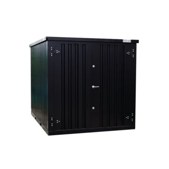3 x 2 FOCO Container Doppeltür kurze Seite Schwarz RAL 9005