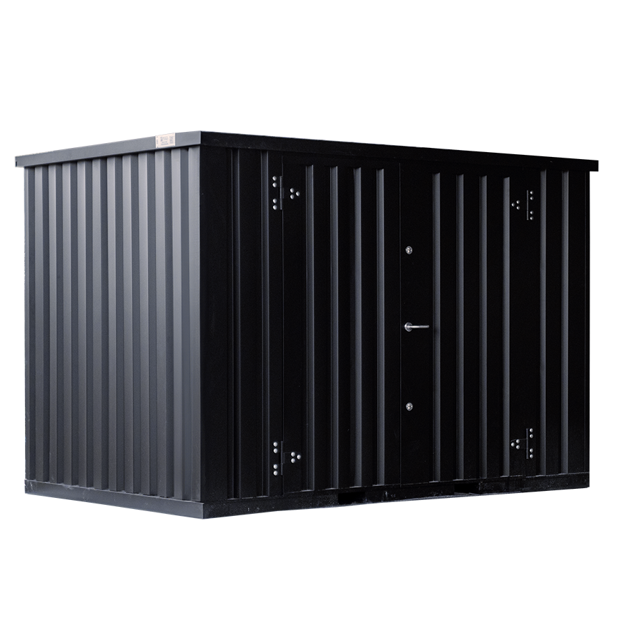 3 x 2 FOCO Container Doppeltür lange Seite Schwarz RAL 9005 3 x 2 FOCO Container Doppeltür lange Seite Schwarz RAL 9005