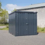 3 x 2 FOCO Container Doppeltür lange Seite Schwarz RAL 9005