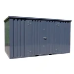 4 x 2 FOCO Container Doppeltür lange Seite Anthrazit RAL 7016
