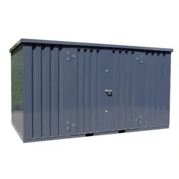 4 x 2 FOCO Container Doppeltür lange Seite Anthrazit RAL 7016