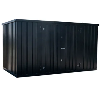 4 x 2 FOCO Container Doppeltür lange Seite Schwarz RAL 9005