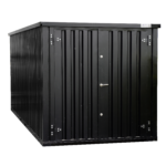 6 x 2 FOCO Container Doppeltür kurze Seite Schwarz RAL 9005