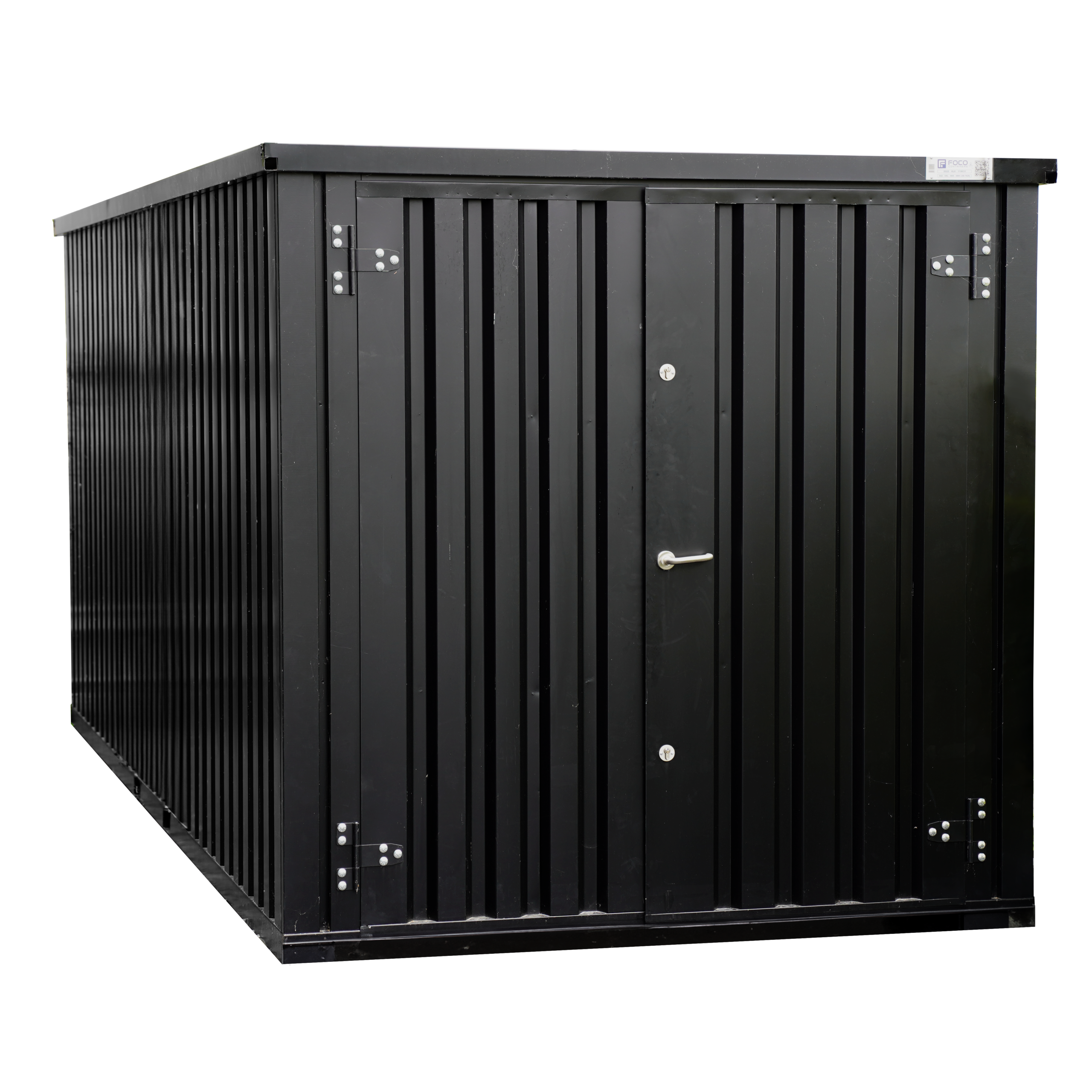 6 x 2 FOCO Container Doppeltür kurze Seite Schwarz RAL 9005 6 x 2 FOCO Container Doppeltür kurze Seite Schwarz RAL 9005