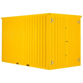 6 x 2 FOCO Container Doppeltür kurze Seite Zinkgelb RAL 1018