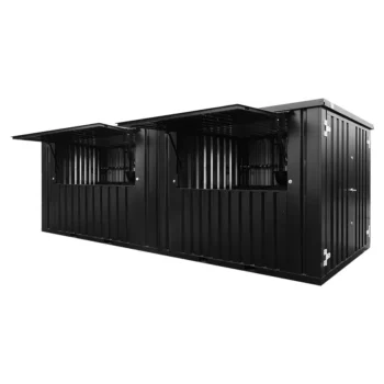 6 x 2 FOCO® Bar Container Schwarz RAL 9005