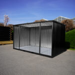 3 x 2 FOCO Container mit offener Seite RAL Classic Farbe Ihrer Wahl