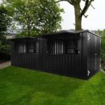 6 x 2 FOCO® Bar Container Schwarz RAL 9005