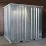 2 x 2 FOCO Container Doppeltür kurze Seite, Galvanisiert
