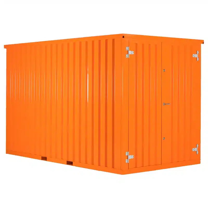 FOCO Container 2×2 Doppeltür kurze Seite RAL 2000 FOCO Container 2×2 Doppeltür kurze Seite RAL 2000