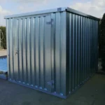 4 x 2 FOCO Container Einzeltür kurze Seite Fenster Anthrazit RAL 7016