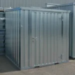 2 x 2 FOCO Container Einzeltür kurze Seite, Galvanisiert